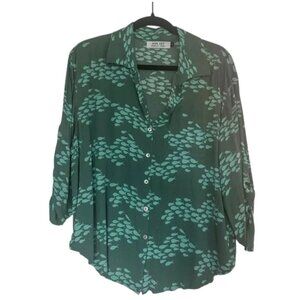 Ava Sky Button Down Shirt